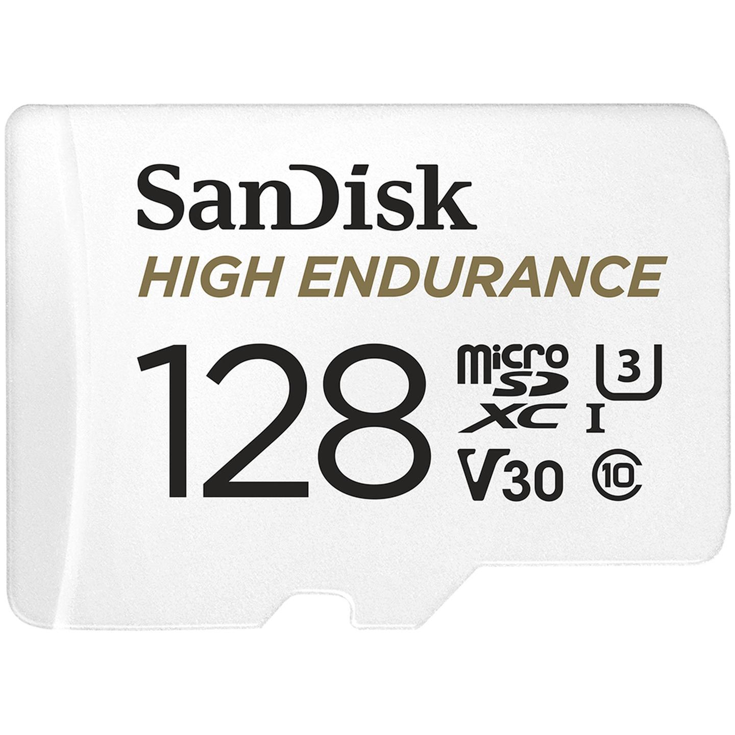 Sandisk 128GB High Endurance microSDXC Class 10 Reads 100MB/S Writes 40MB/S 