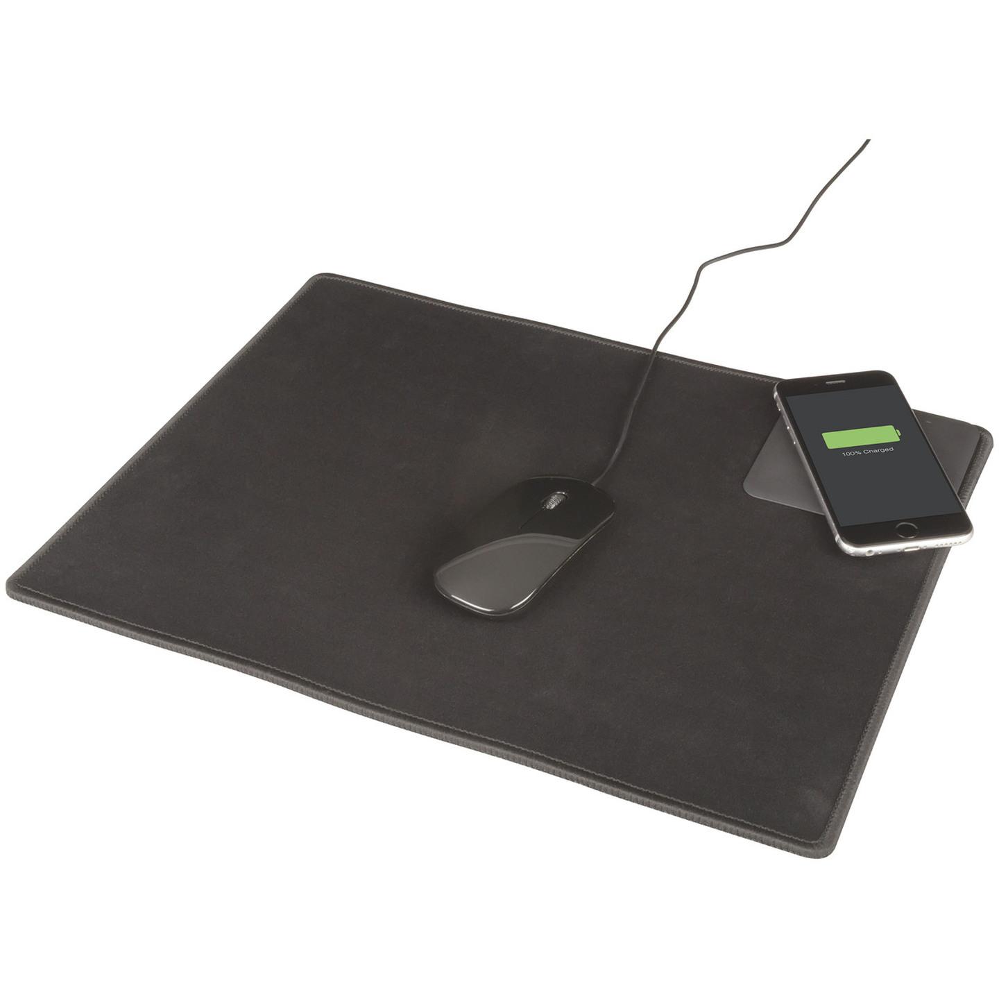 Mouse Pad with Wireless QI Charger