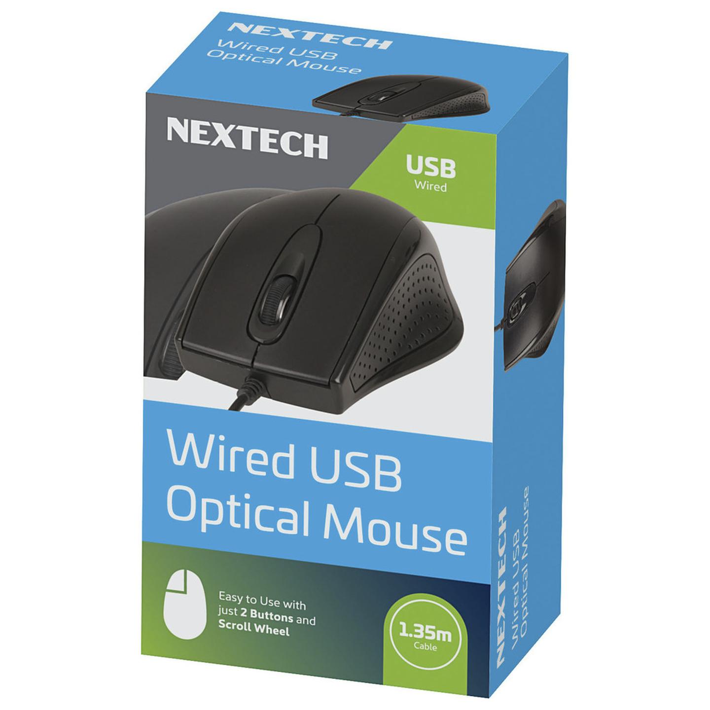 NEXTECH Wired 3 Button Optical Mouse