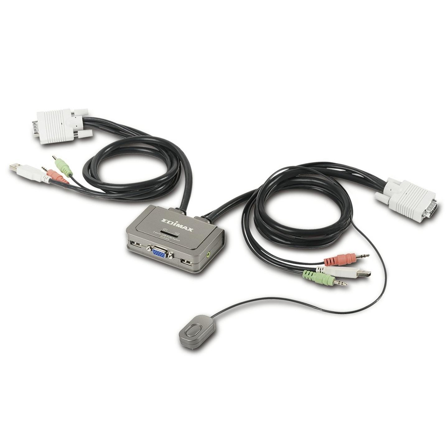 2 Port VGA/USB KVM Switch with Audio