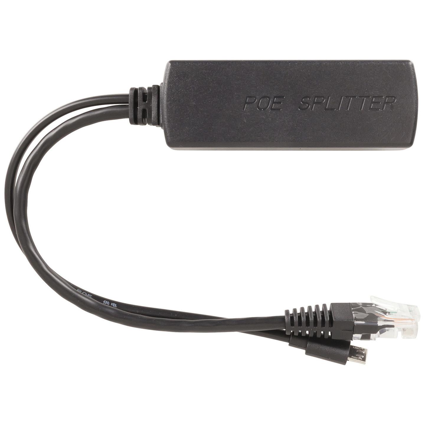 5V Micro USB PoE Splitter