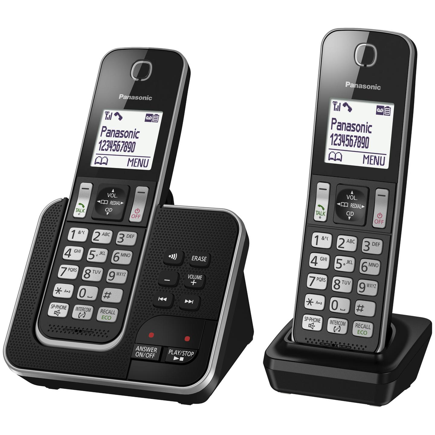 Panasonic Twin Handset Cordless Telephone with Answering Machine