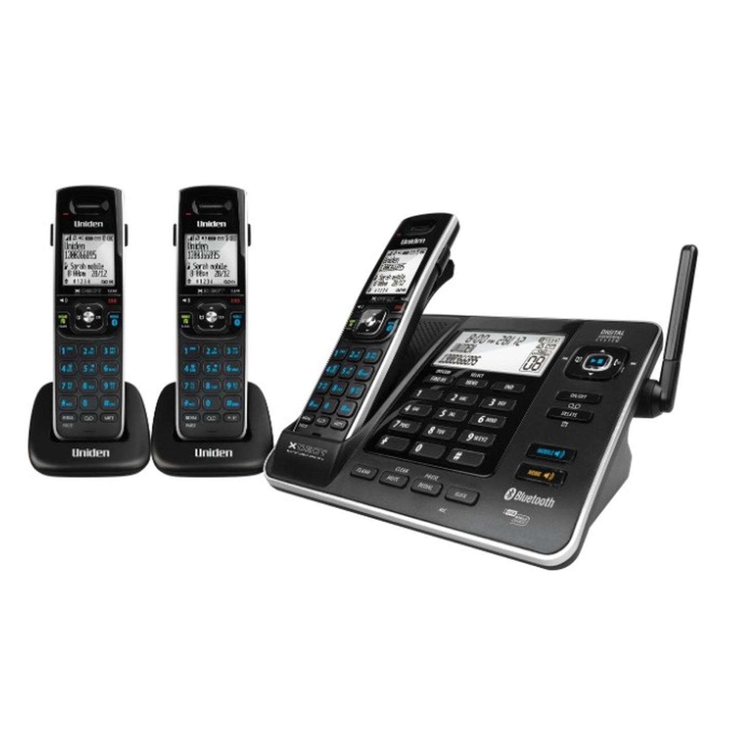 Uniden XDECT83552 Three Handset Cordless Phone with Bluetooth Technology H/H