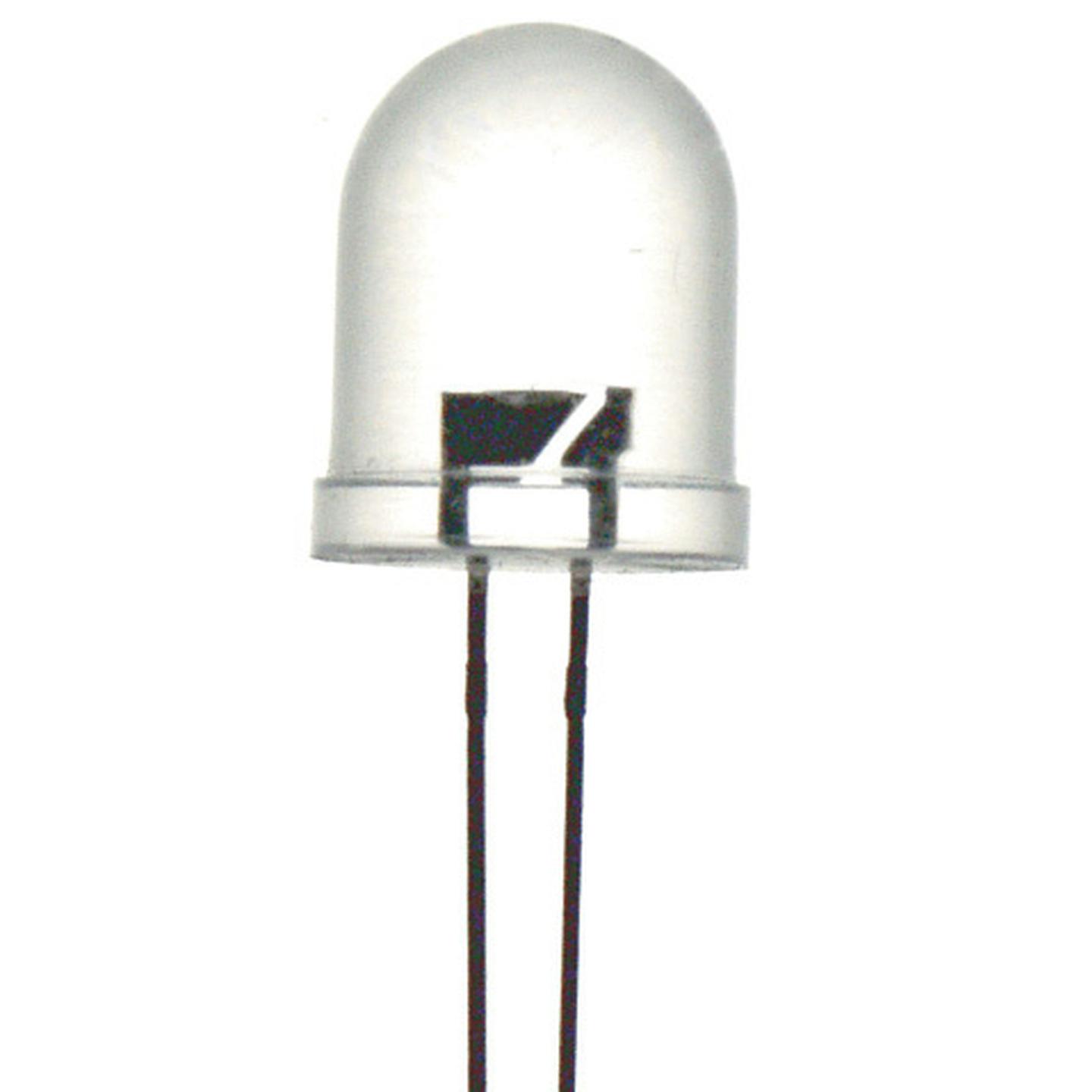 Green 10mm LED 13000mcd Round Clear