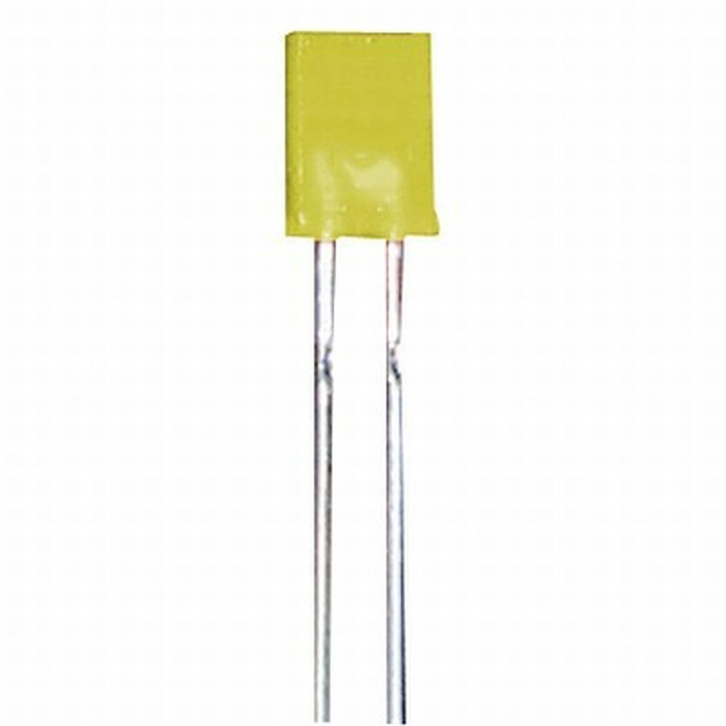 Yellow 5x2mm LED 10mcd Rectangular Diffused