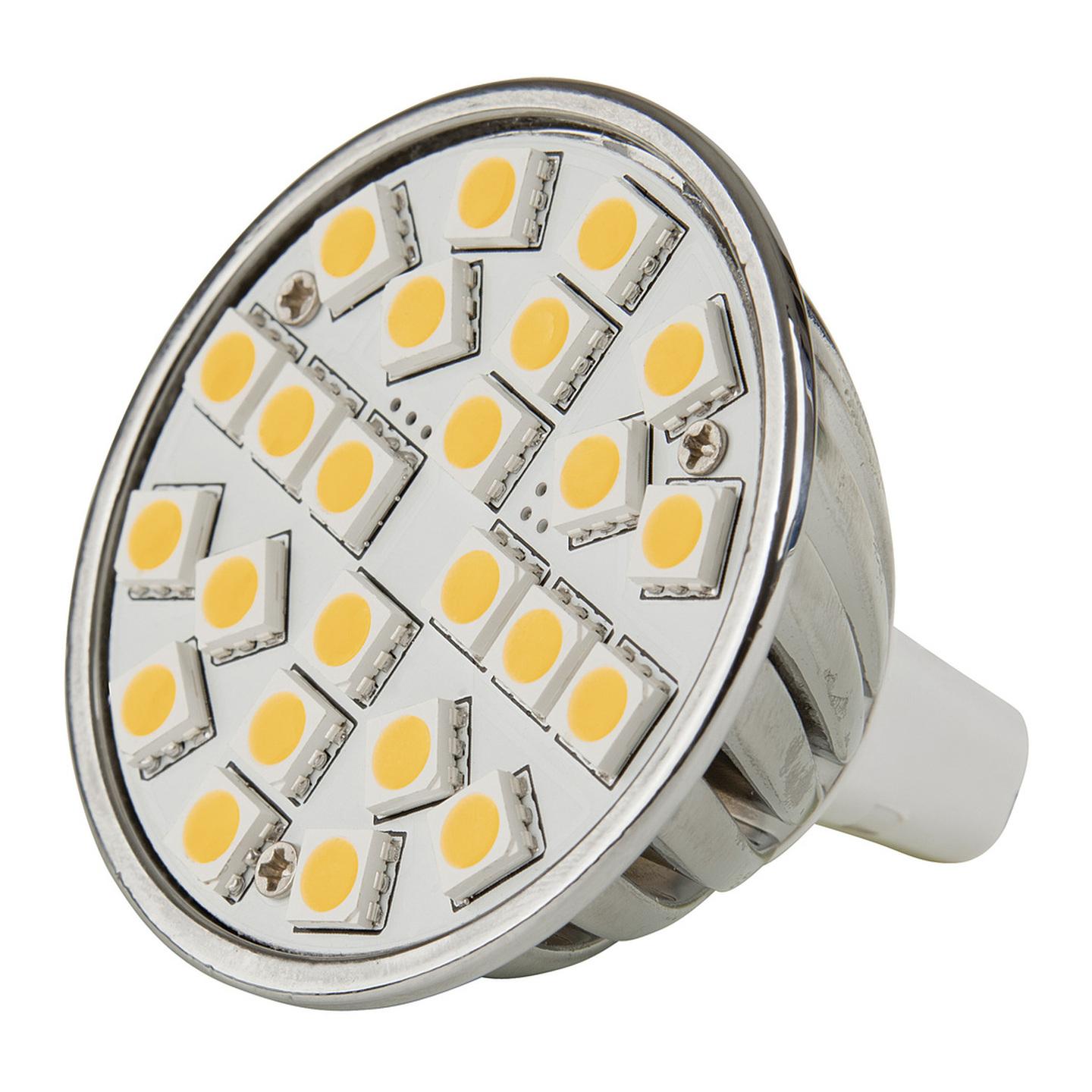 MR16 24 x 5050 SMD LED Downlight 120 Warm White