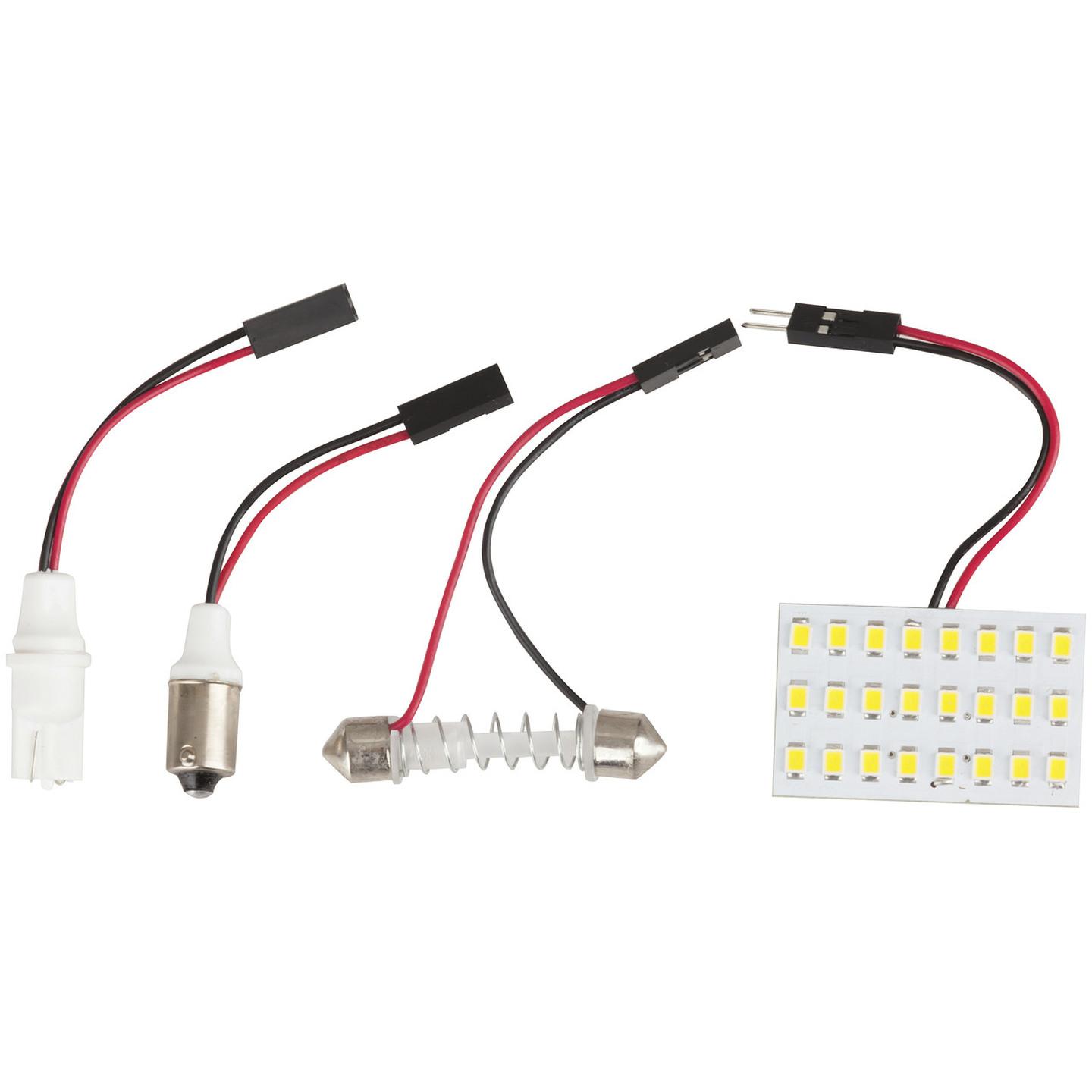 Universal T10/211/BA9S LED Retrofit Kit with 24xSMD LEDs
