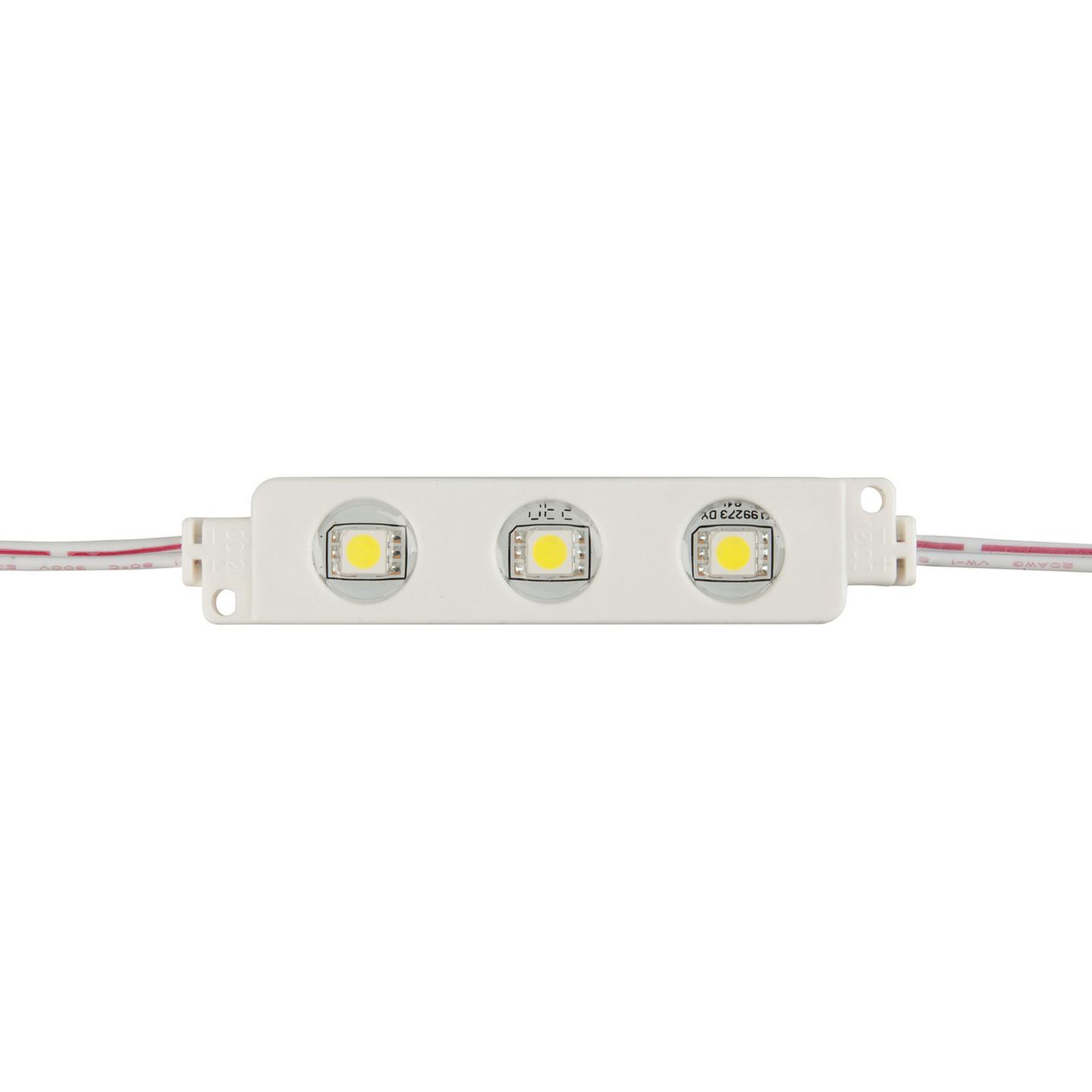 IP65 LED Light Module String 10x 3x5050-LEDs Cool White