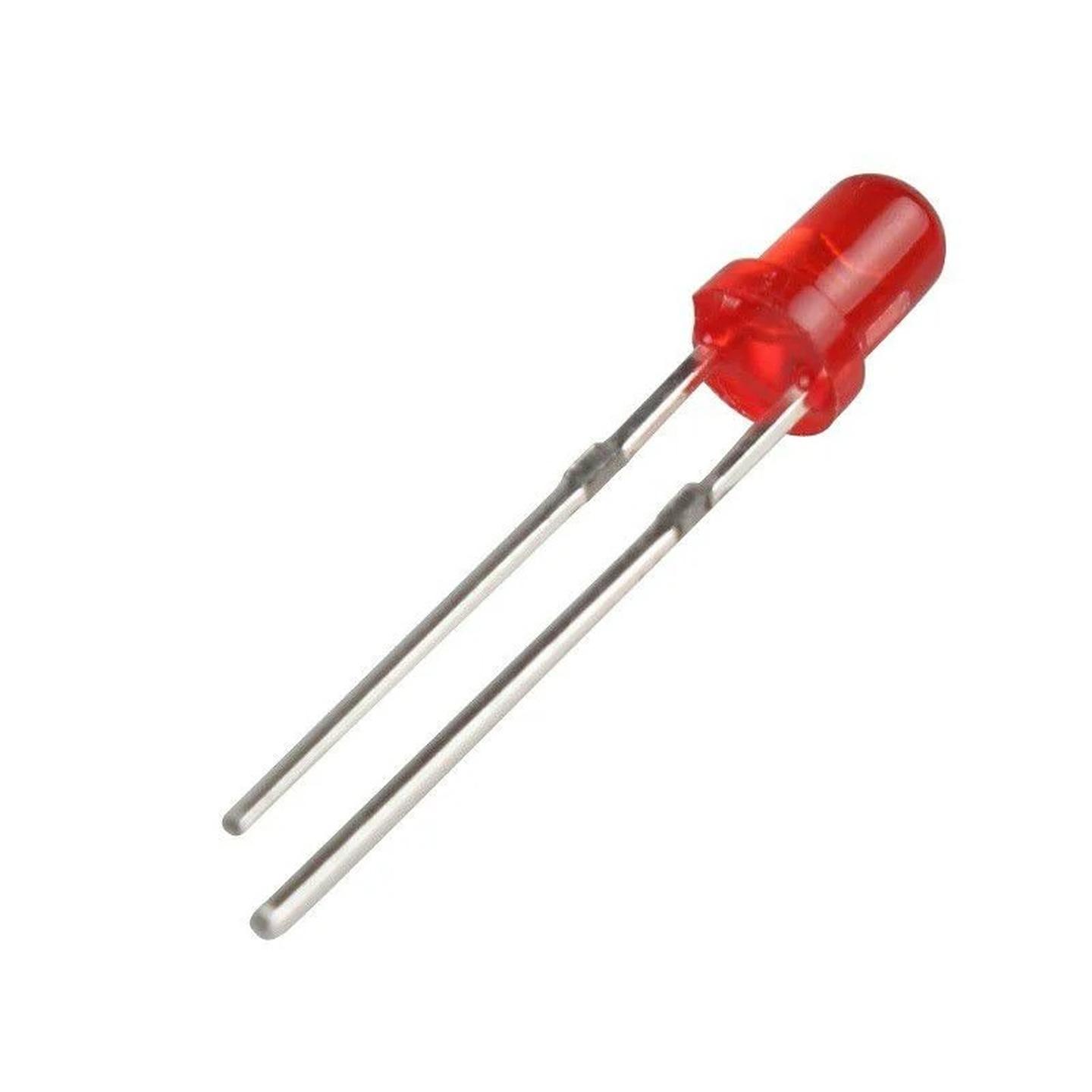 3mm Red LED Pack of 100