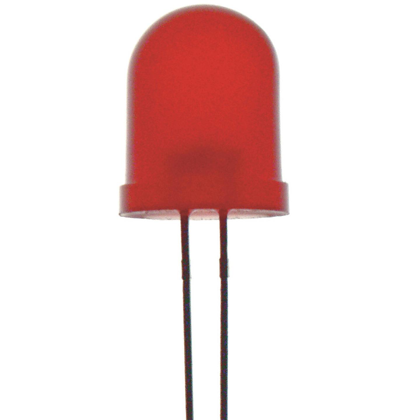 LED Flashing 10mm Red Diffused 50mcd