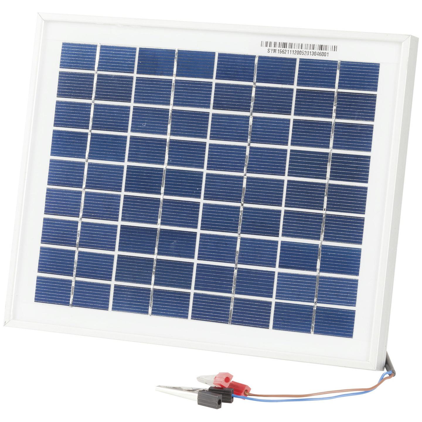 12V 5W Solar Panel with Lead/Clips