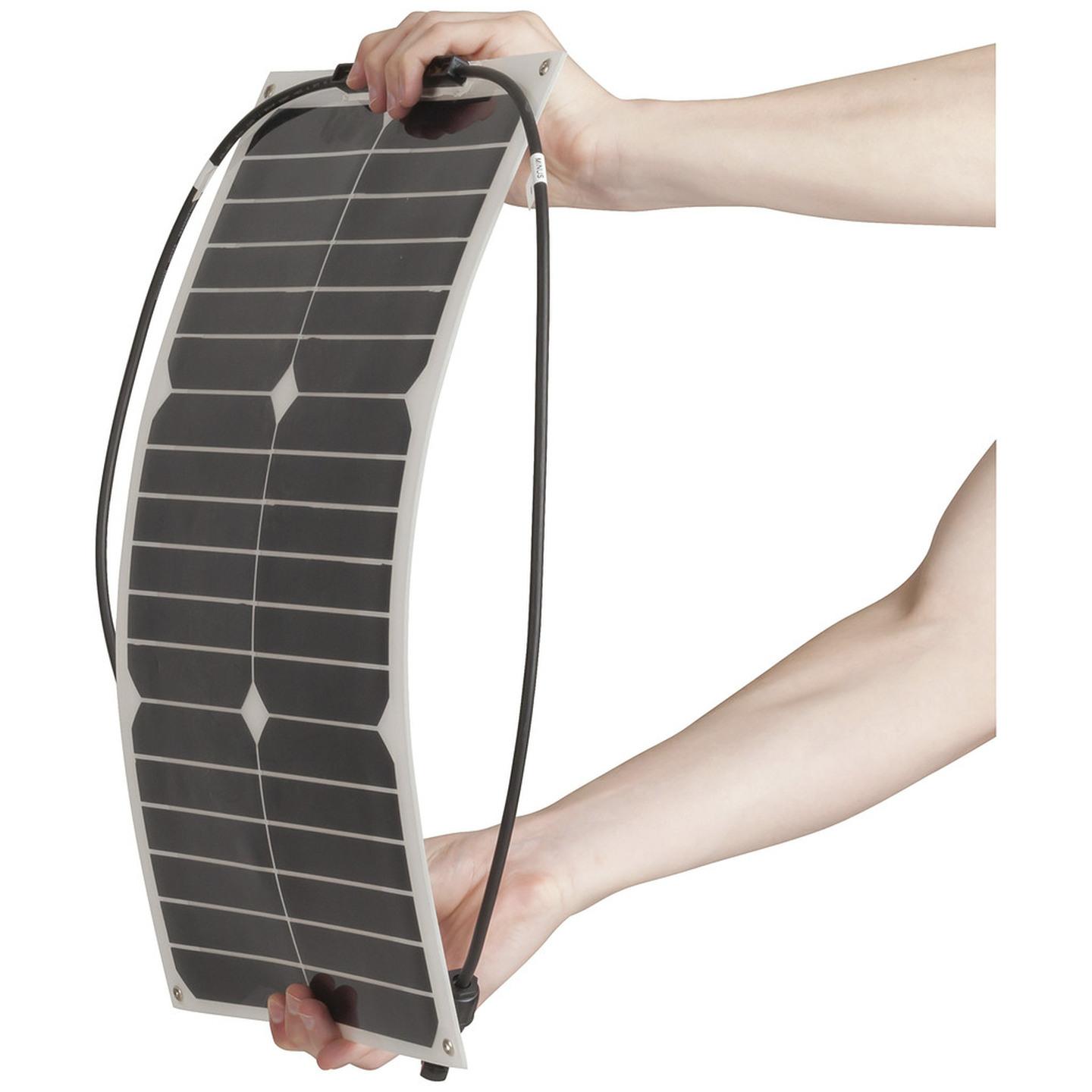 18W Flexible Monocrystalline Solar Panel 12V